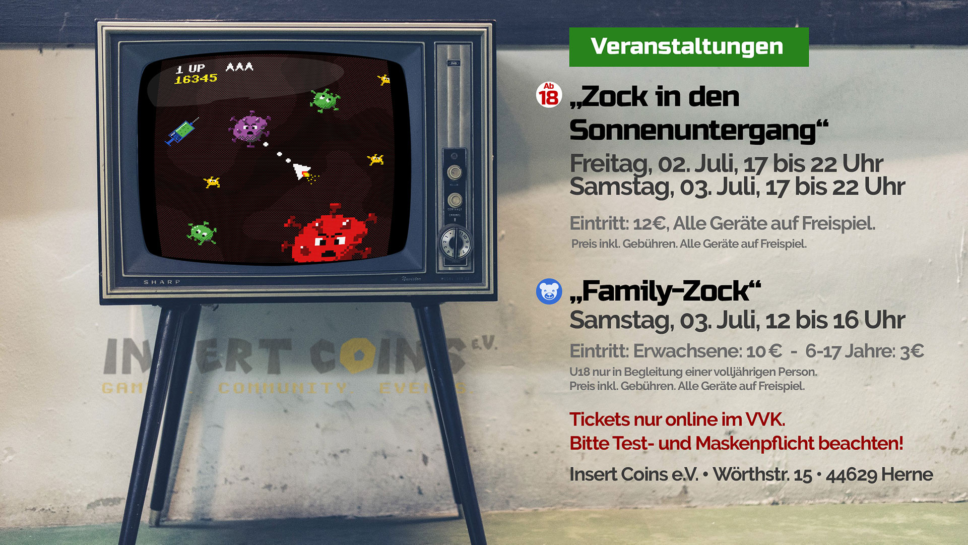 Zock in den Sonnenuntergang & Family-Zock – 02. & 03.07.2021