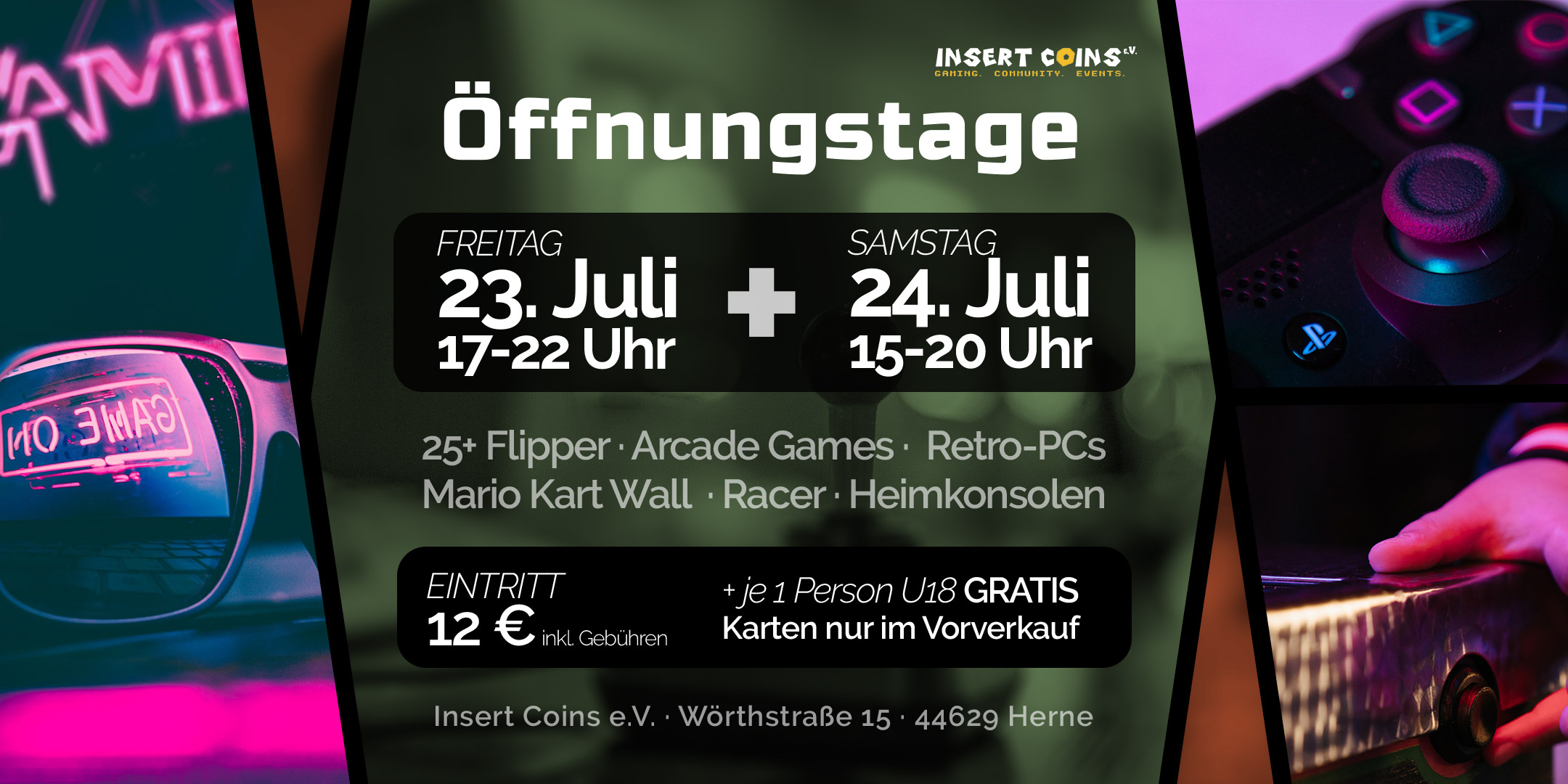 Öffnungstage am 23. & 24.07.2021