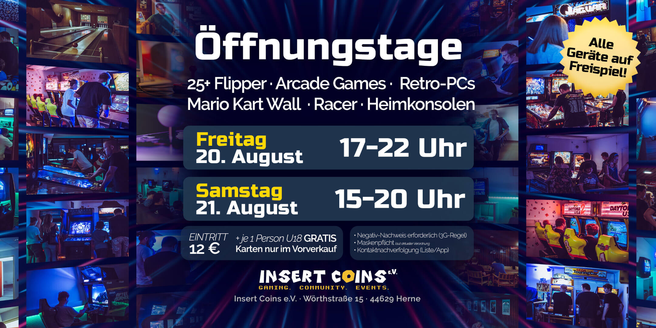 Öffnungstage am 20. & 21.08.2021
