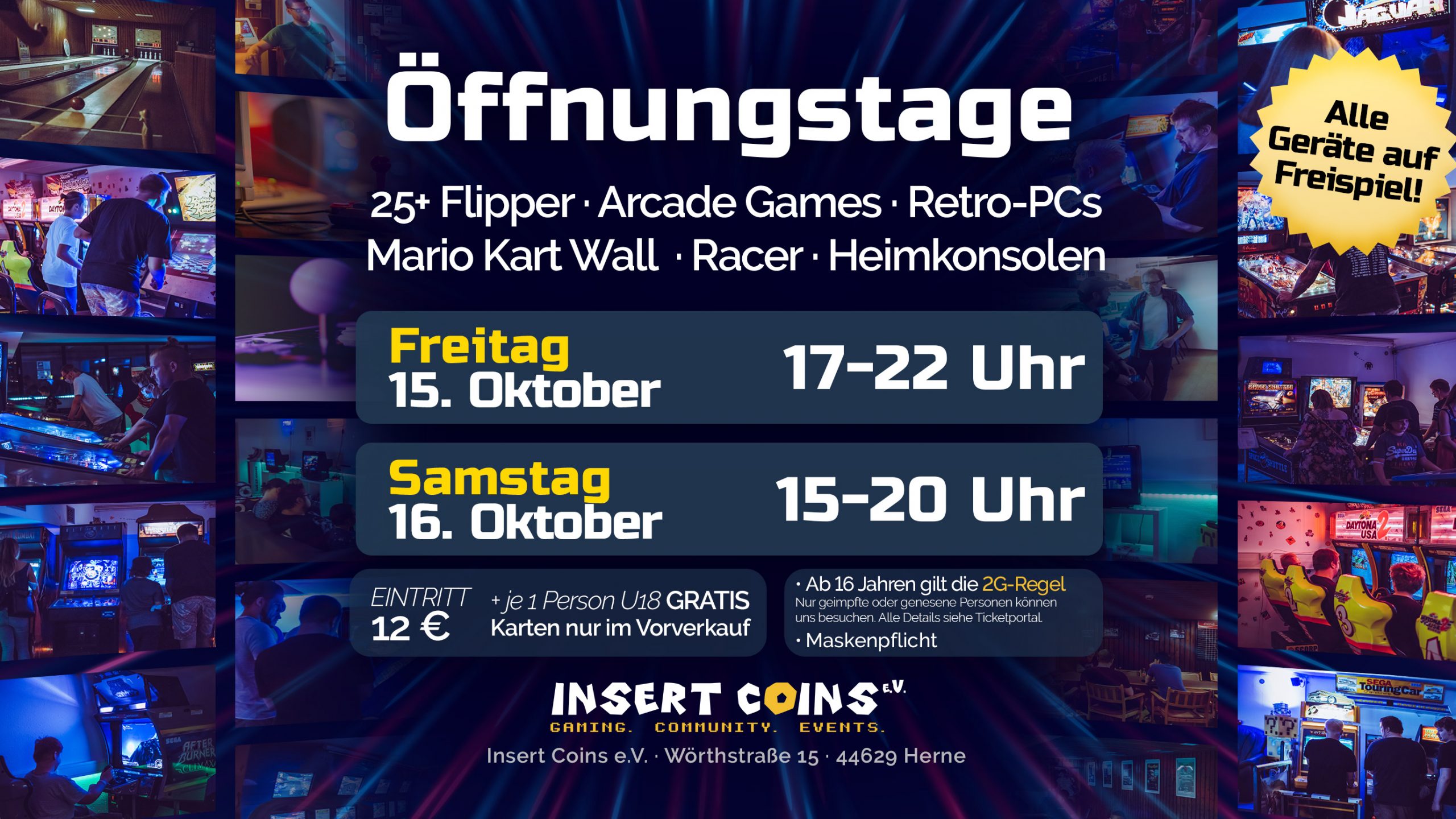 Öffnungstage am 15 & 16.10.2021
